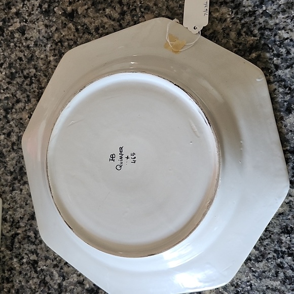 HB Quimper Musuem Quality Hexagonal Plate - Picture 7 of 16